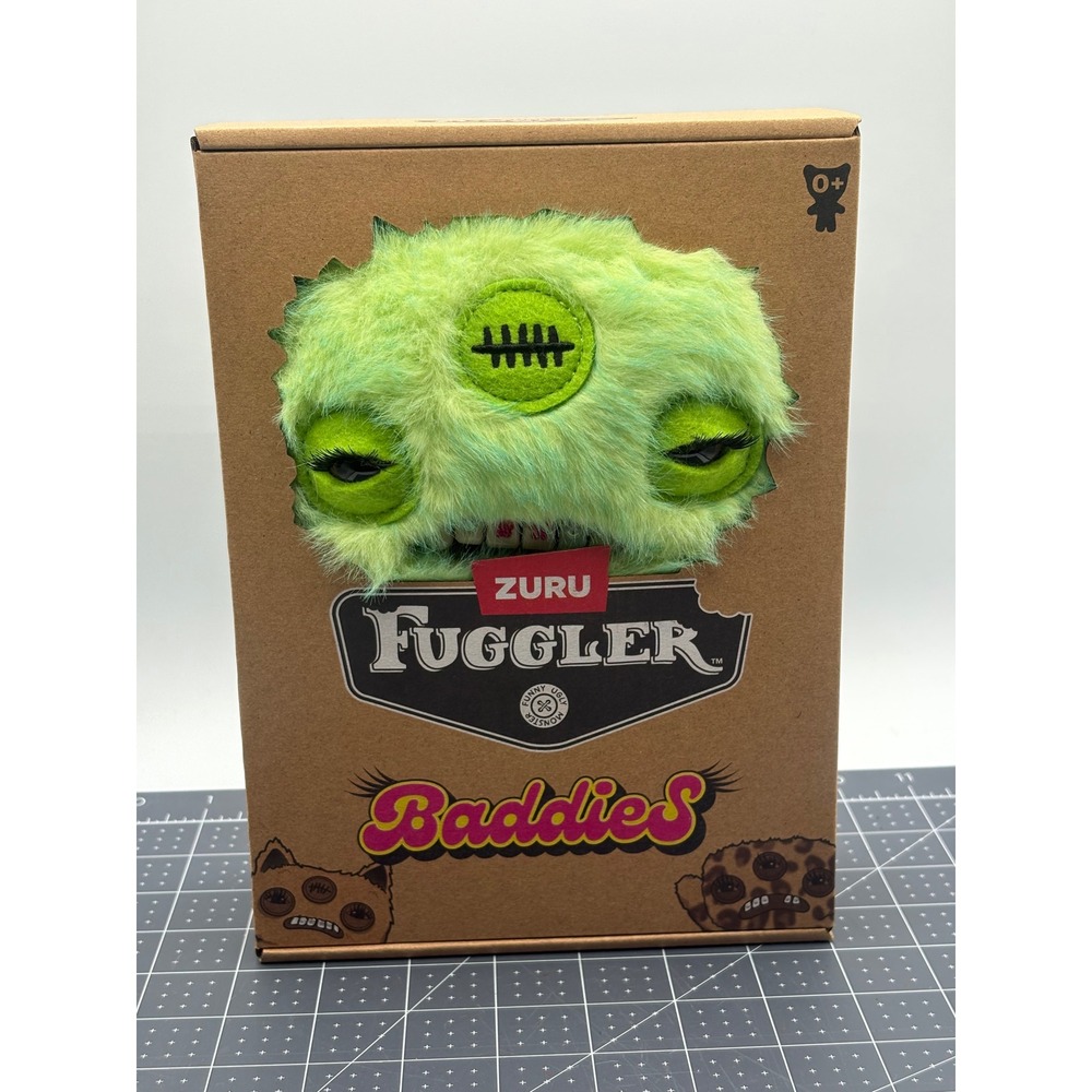 Zuru Fuggler Baddies Alien Green Funny Ugly Monster Plush New in Box